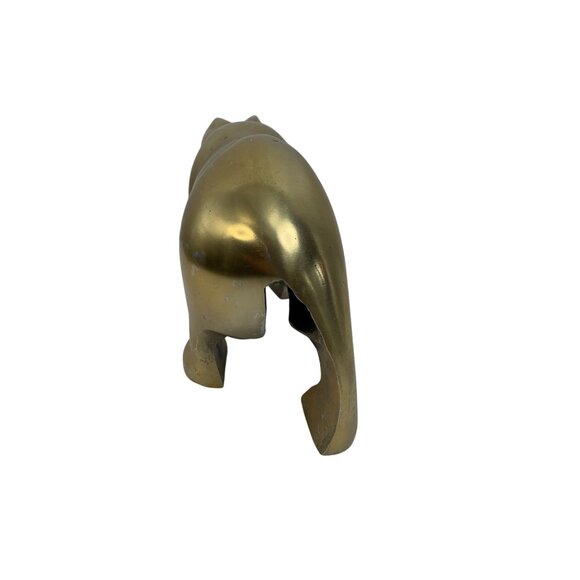 VTG Brass Bear Figurine Sculpture 10" x 6" Artisan Decor Collectible Art GIFT - Picture 10 of 13